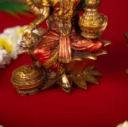 Picture of Svastika Ganesha Lakshmi Murti Pair (Antique Finish) - 7 Inch