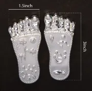 Picture of Svastika Lotus Feet of Shree Krishna | 999 Silver Plated
